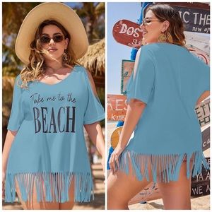 Take me to the beach swim suit cover up